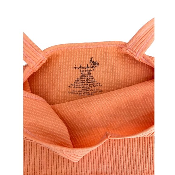 NEW Free People Solid Rib Brami Top in Melon M/L - Picture 8 of 9